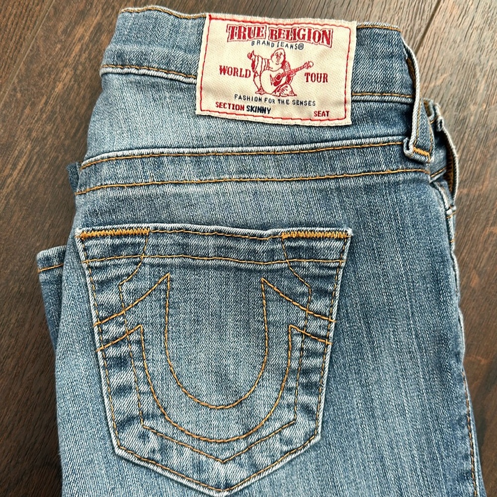 True Religion Y2K vintage low rise skinny jeans size 26